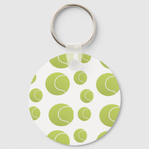 tennis balls pattern keychain
