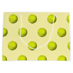 Tennis balls pattern large gift bag