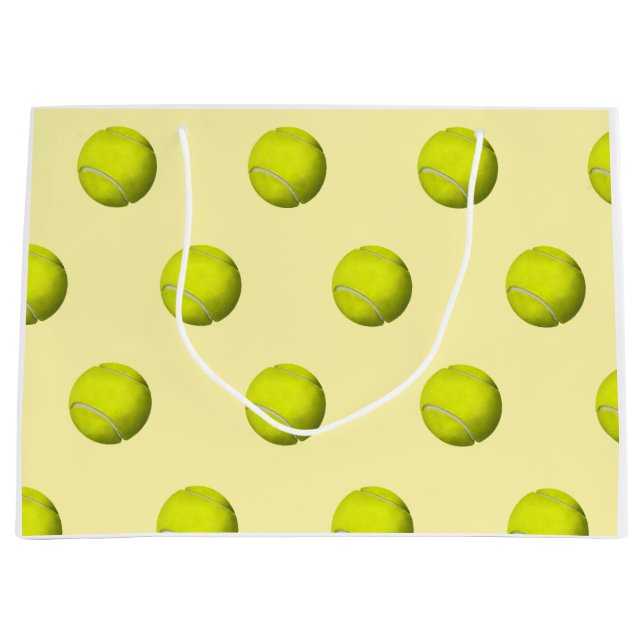 Tennis  balls pattern  large gift bag (Front)