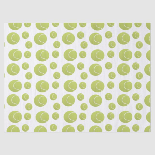 tennis balls pattern tissue paper (Front)