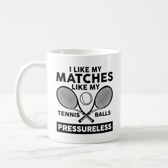 Tennis Balls Pressureless Coffee Mug (Left)