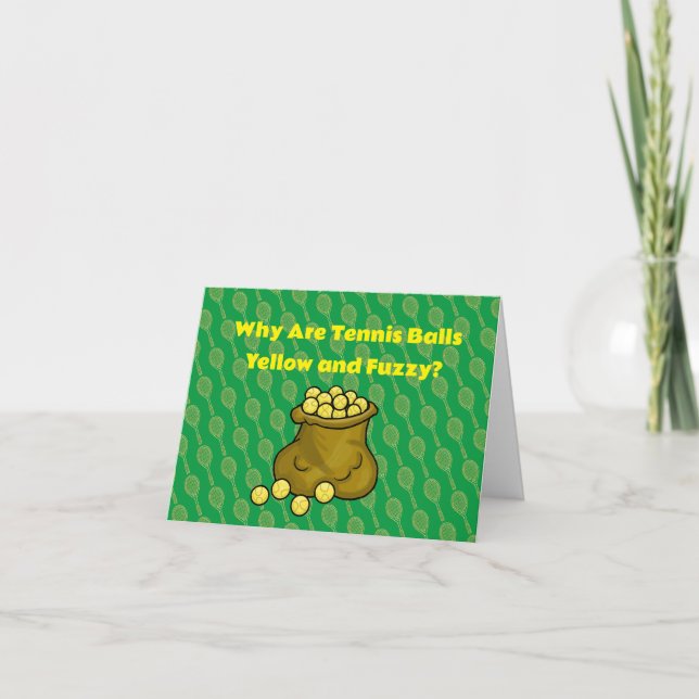 Tennis Balls Trivia Card (Front)