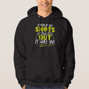 Tennis Balls With Racket Tennis Player Hoodie