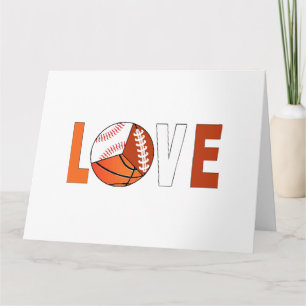 Tennis Basketball Baseball Football Lover Card