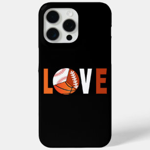 Tennis Basketball Baseball Football Lover iPhone 15 Pro Max Case