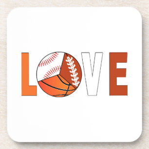 Tennis Basketball Baseball Football Lover Coaster