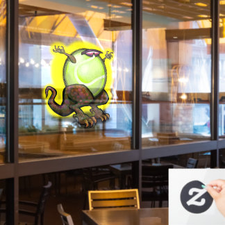 Tennis Beast Window Cling