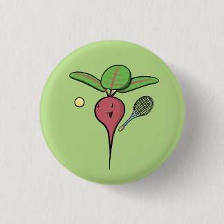 Tennis Beet 1 Inch Round Button