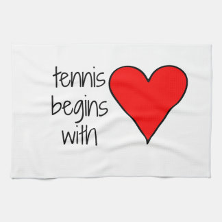 Tennis Begins with Love Towel