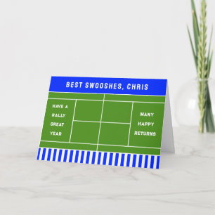 Tennis Birthday Card