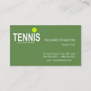 Tennis Business Card