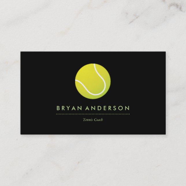 Tennis - carte de visite personnel (Devant)