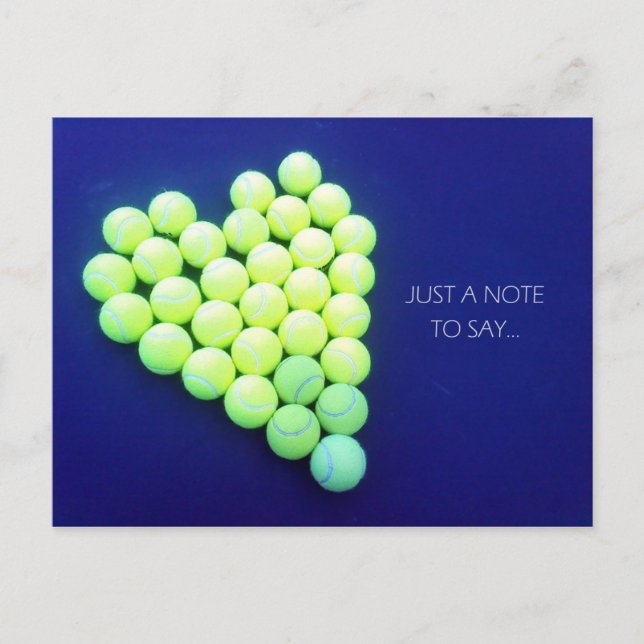 Tennis ♥ Carte postale (Devant)