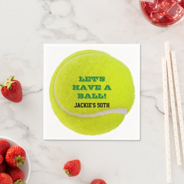 Tennis Celebration Have a Ball Napkin (Insitu)