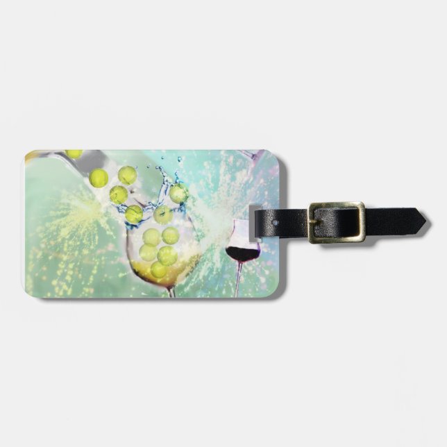 Tennis Celebration Luggage Tag (Front Horizontal)