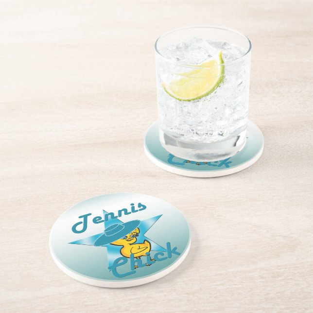 Tennis Chick #7 Coaster (Side)