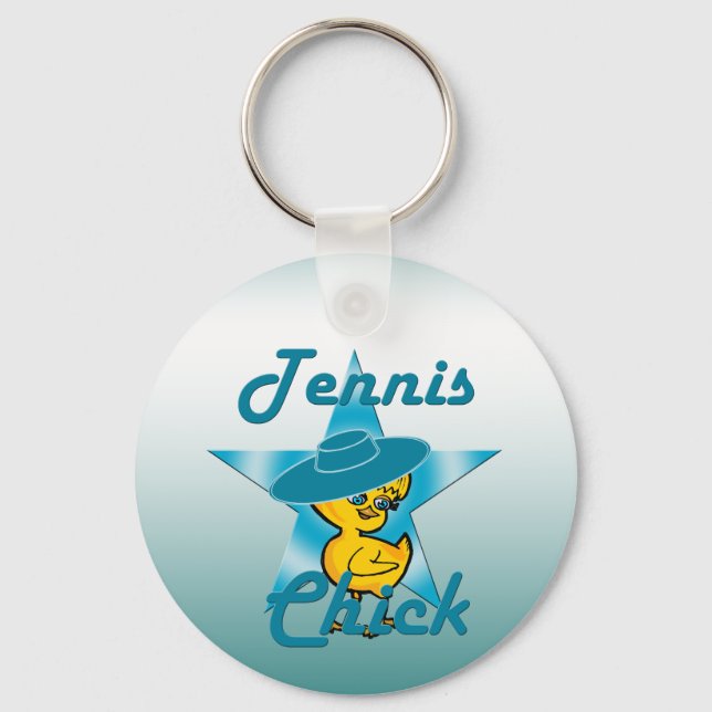 Tennis Chick #7 Keychain (Front)