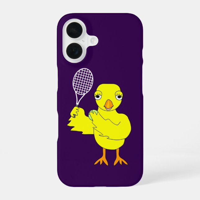 Tennis Chick iPhone 16 Case (Back)