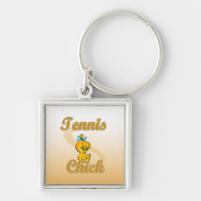 Tennis  Chick Keychain (Front)