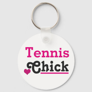 Tennis Chick Keychain