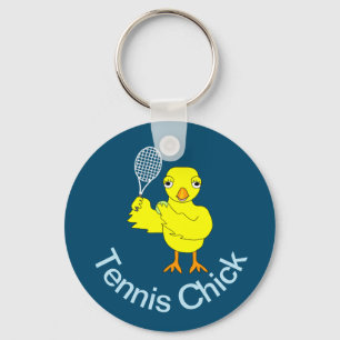 Tennis Chick Keychain