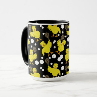 Tennis Chick Pattern Mug