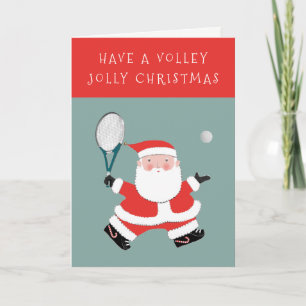 Tennis Christmas Holiday Card