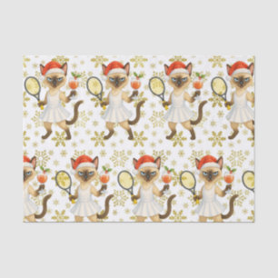 Tennis Christmas Mug Cat Lovers Tissue Paper