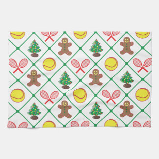 Tennis Christmas pattern Kitchen Towel