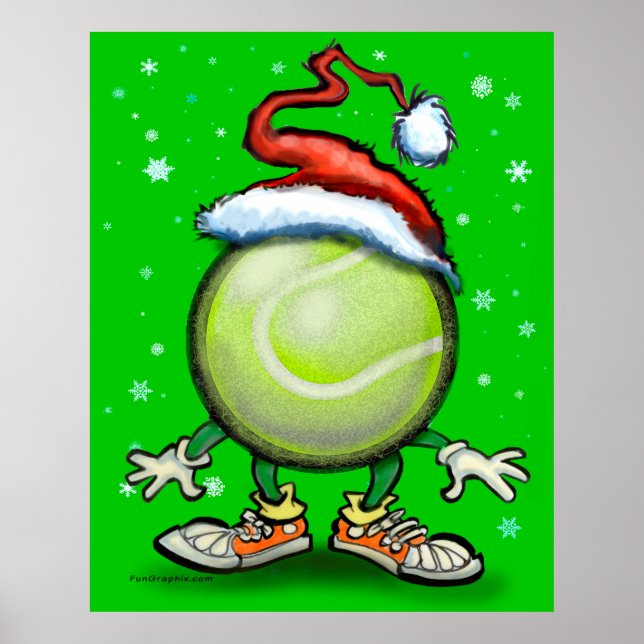 Tennis Christmas Poster (Front)