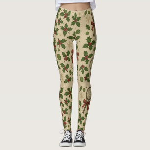 Tennis Christmas themed for Player Leggings