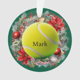 Tennis Christmas themed Ornament