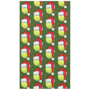 Tennis Christmas with tennis ball for player  Tablecloth