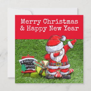 Tennis Christmas with tennis themed  Holiday Card