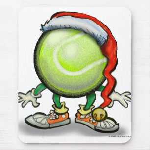 Tennis Chrsitmas Mouse Pad