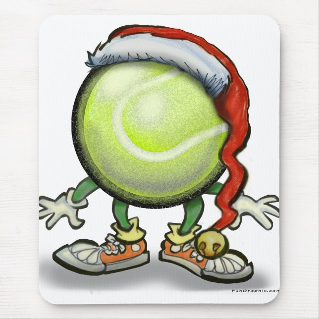 Tennis Chrsitmas Mouse Pad (Front)
