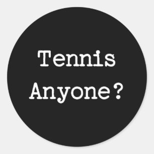 Tennis Classic Round Sticker