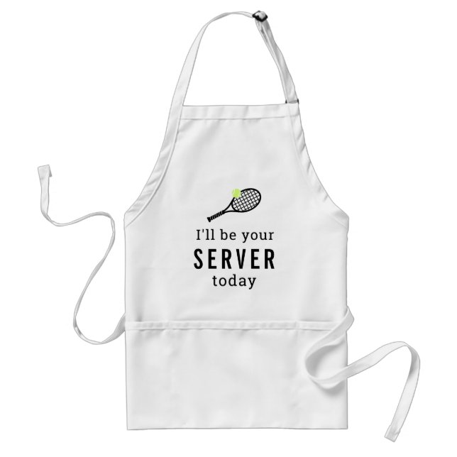 Tennis Club Funny Server Standard Apron (Front)