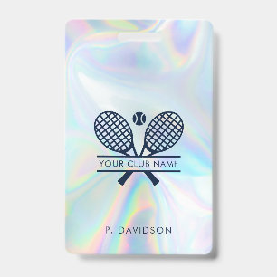 Tennis Club Holographic All Access Pass Custom Badge