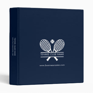 Tennis Club Members Registration Information Binder