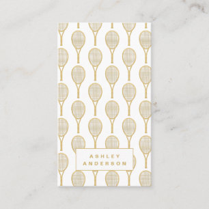 Tennis Coach and Personal Trainer Business Card