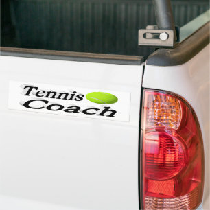 Tennis Coach Bumper Sticker