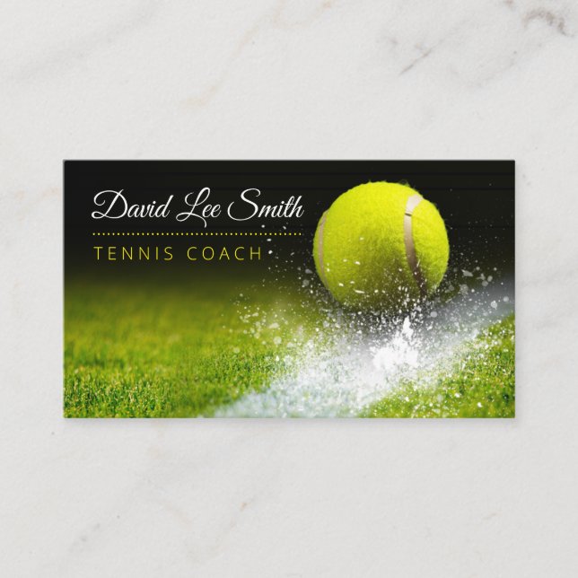 Tennis Coach Business Card (Front)
