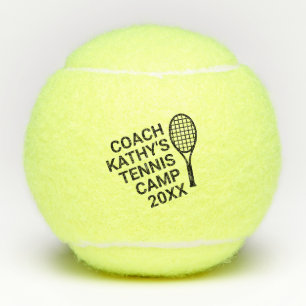 Tennis Coach Camp Custom Personalized Balls