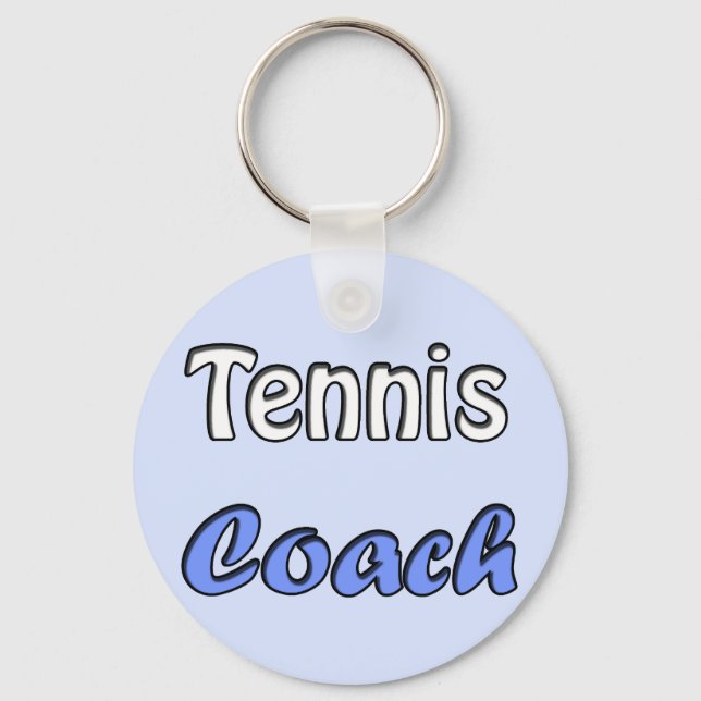 Tennis Coach Keychain (Front)