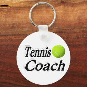 Tennis Coach Keychain