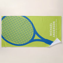 Tennis coach or player racket personalized name