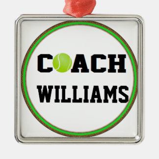 Tennis Coach - Personalized Metal Ornament