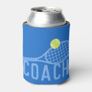 Tennis Coach Personalized Modern Can Cooler