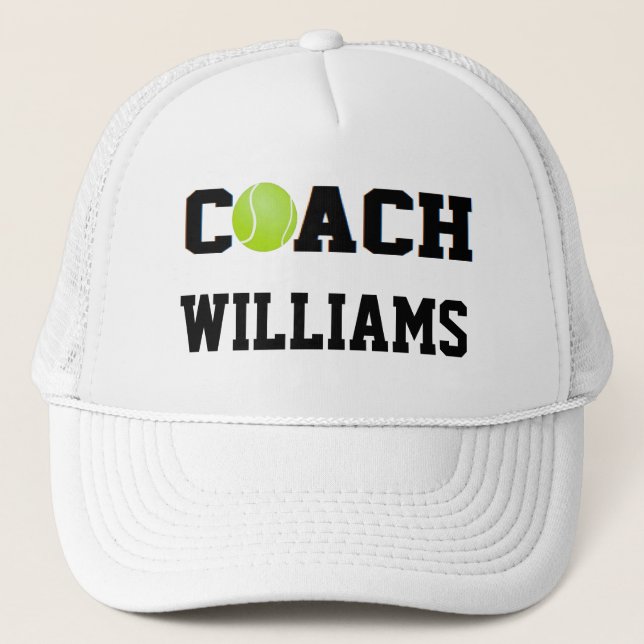 Tennis Coach - Personalized Trucker Hat (Front)